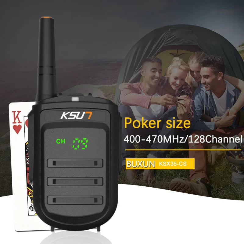 KSX35-CS Walkie Talkie 8 Вт ручной Pofung UHF 8 Вт 400-470 МГц 128CH двухстороннее портативное CB радио