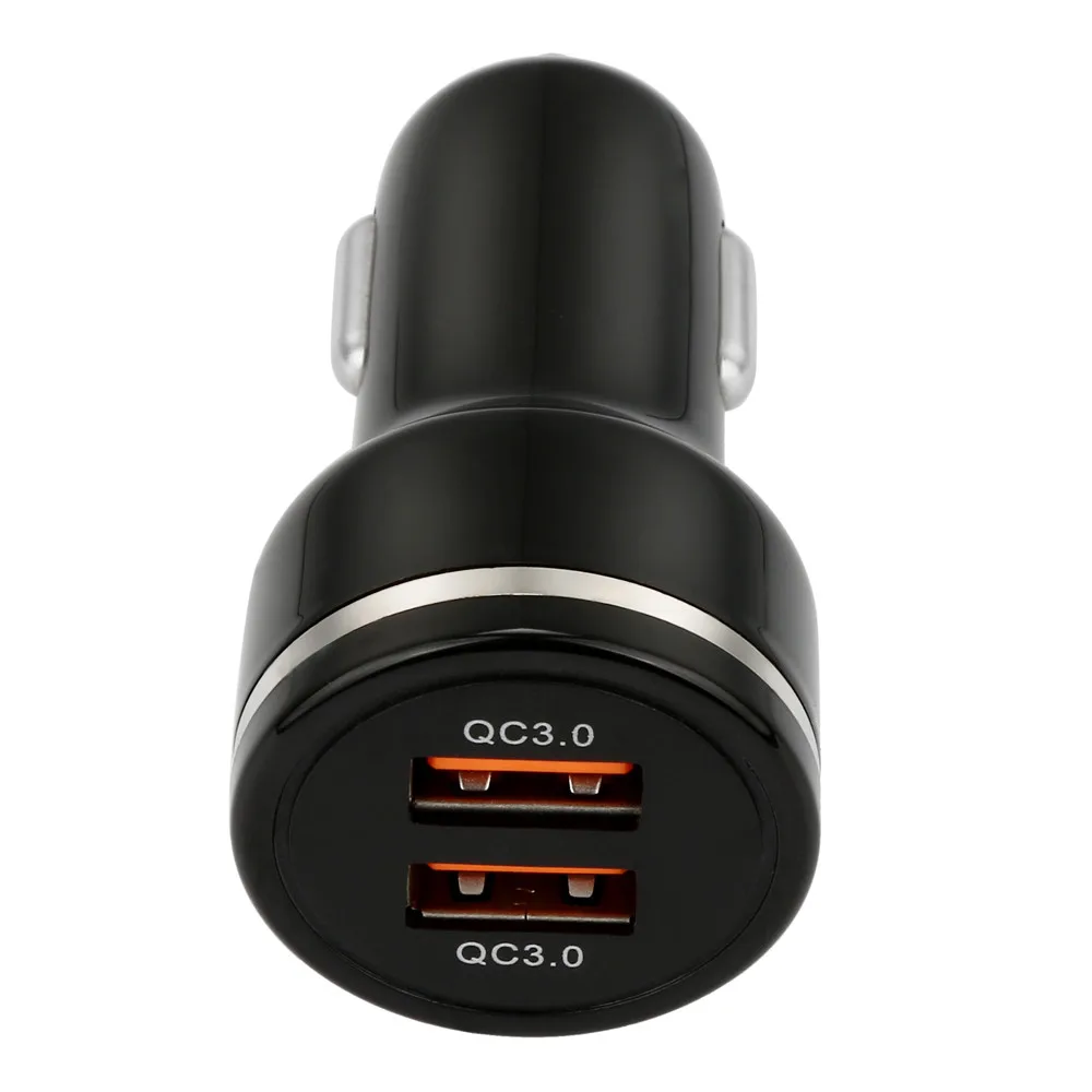 Автомобильное зарядное устройство для мобильного телефона Dual Usb Qc 3 0 быстрая
