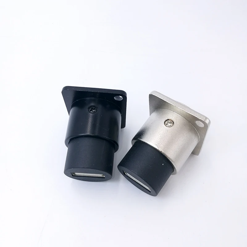 Металлический разъем USB 2,0 3,0 для подключения к гнезду черный