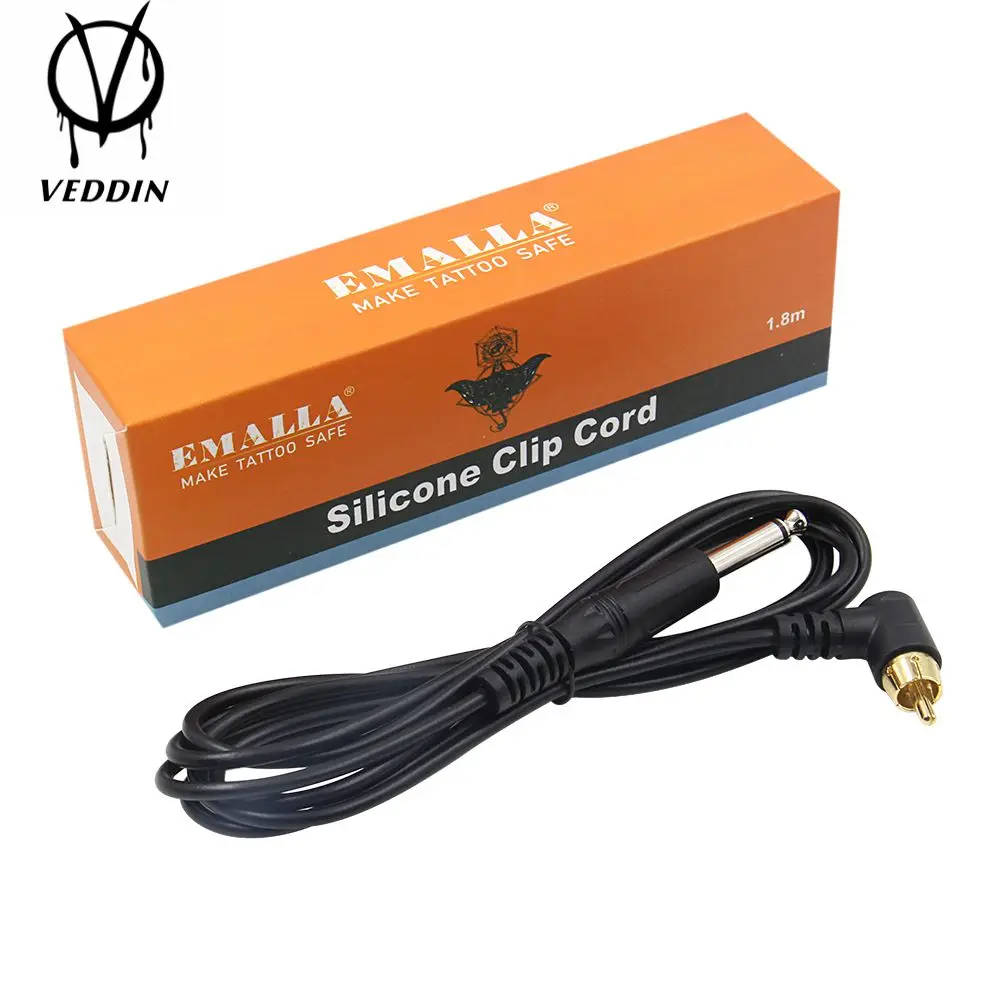 

EMALLA 1PCS Power Supply Connection Cable Clip Cord for Pen Type Tattoo Machine Gun Liner Shader for tattoo supply supplier