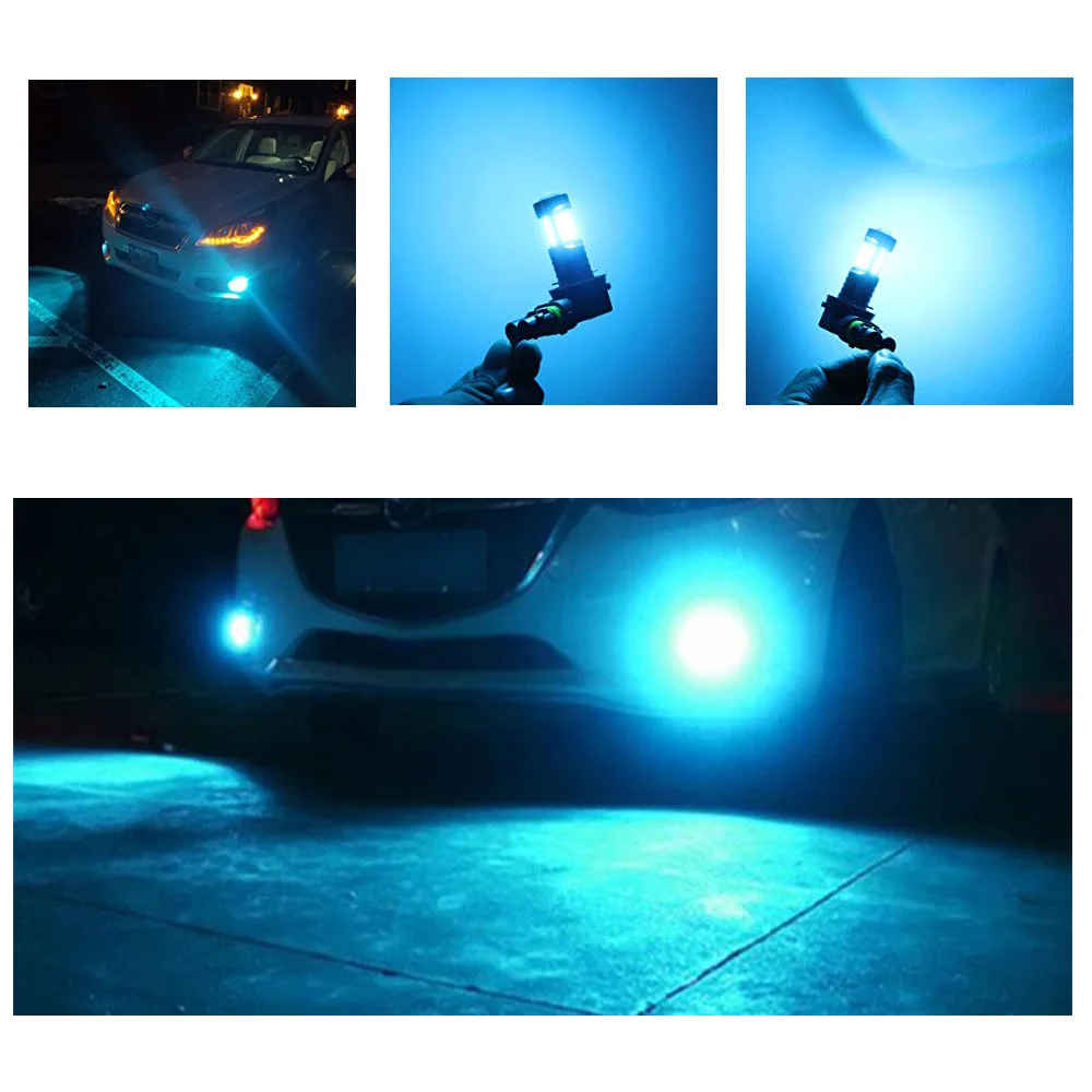 2x H8 H11 светодиодные противотуманные фары 2000 люменов Высокая мощность 3030 36 SMD LED H16