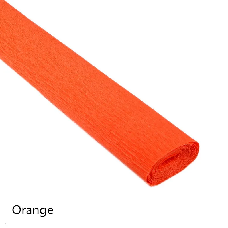 50*250 см/рулон детская Цветной ручной креп Бумага на день рождения Свадебная