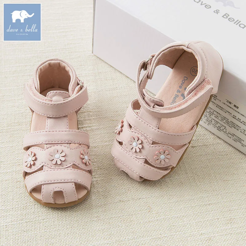 DB6993 Dave Bella/розовые сандалии для маленьких девочек на весну лето|sandal girls shoes|girls pink