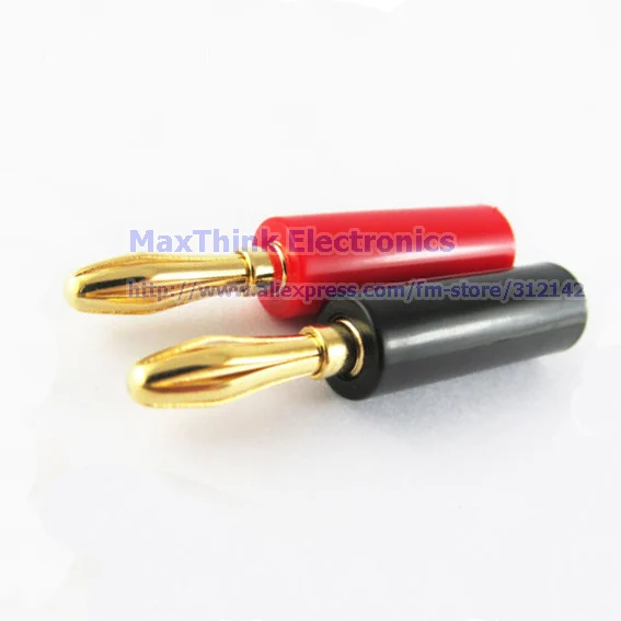 Высокое качество аудио динамик 4 мм разъем типа &quotбанан&quot черный красный.