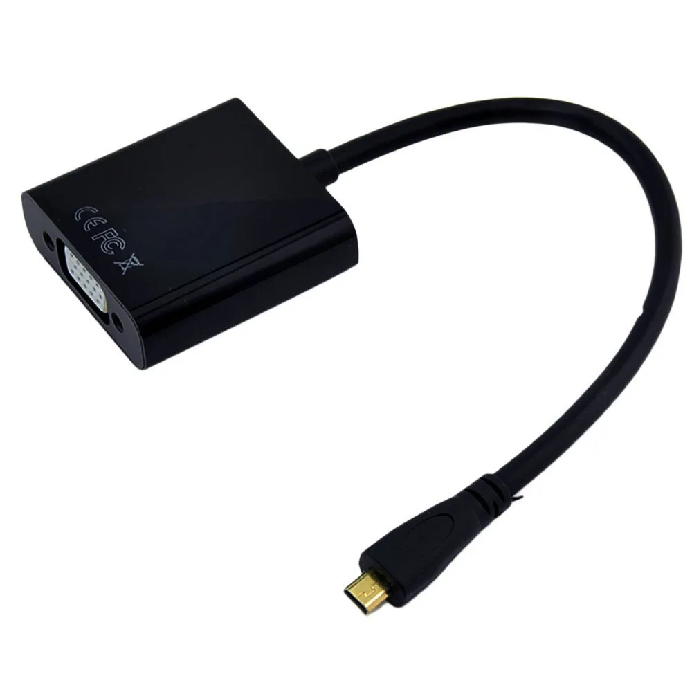 SCLS VGA Женский видеокабель адаптер для Micro HDMI вход выход оборудования ПК ноутбук