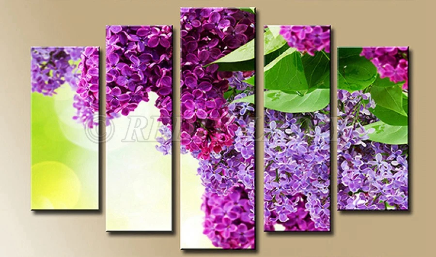 DIY Алмазная картина из 3 частей 5D Алмазная мозаика орхидеи цветы 5 панели, Модульная картина настенное Искусство Стразы Вышивка крестиком ремесла