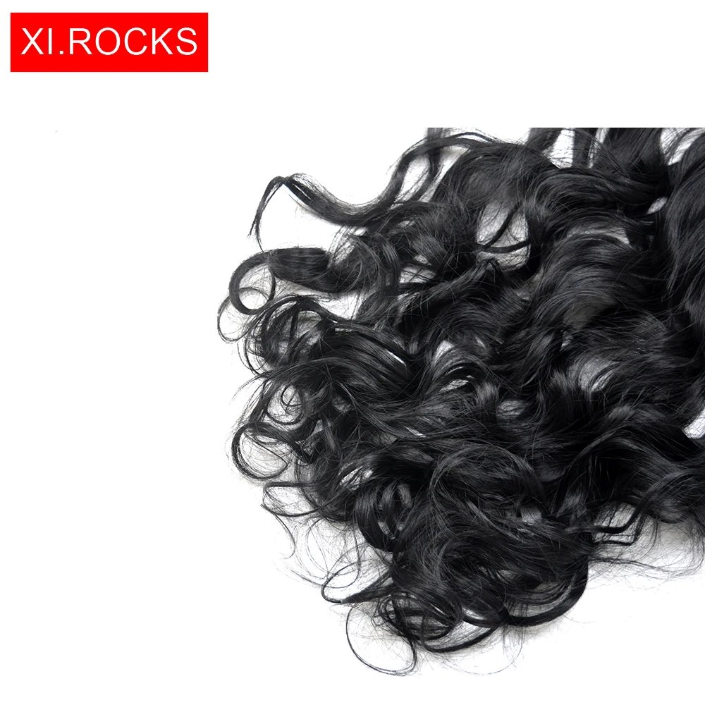 Wjj12070/1 p Xi Rocks вьющиеся волосы на заколках для наращивания парик Синтетический для женщин 70 см Длинные накладные волосы натуральные толстые парики для наращивания
