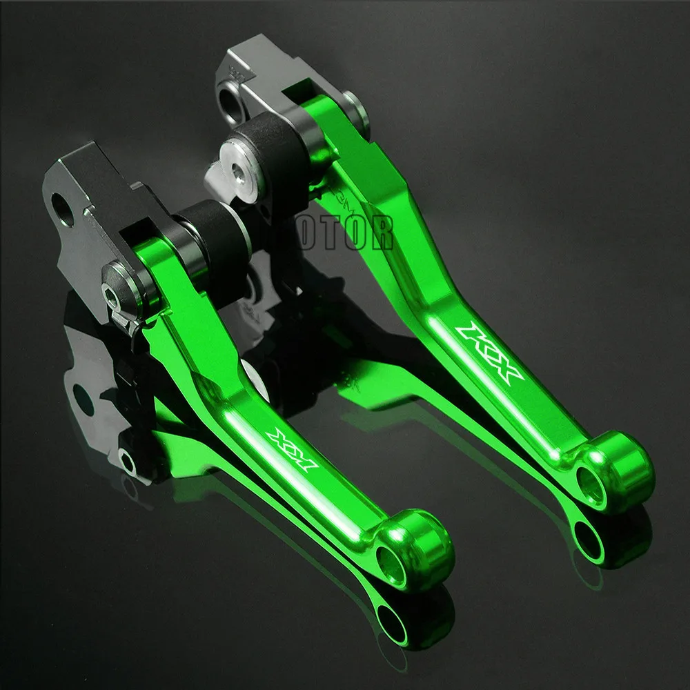 GN For KX125 06-08 Мотоциклетный тормоз сцепления Сводные Рычаги Для Kawasaki KX65 KX85 KX125 KX250 KX250F KX450F Байк велосипед, способный преодолевать Броды для KX 65 85 125 250 250F 450F F - Цвет: GN For KX125 06-08