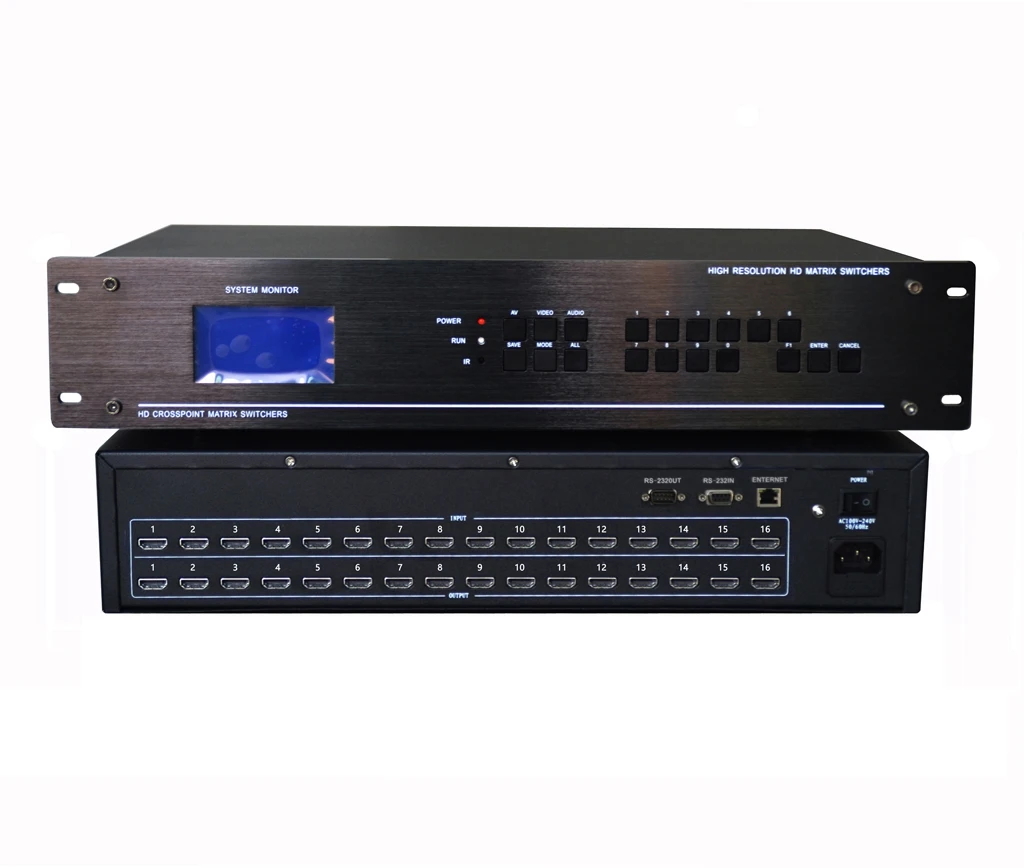 Матричный Коммутатор HDMI Max. 16*16 переключатель HDCP 1080P с 3D дисплеем автоматический
