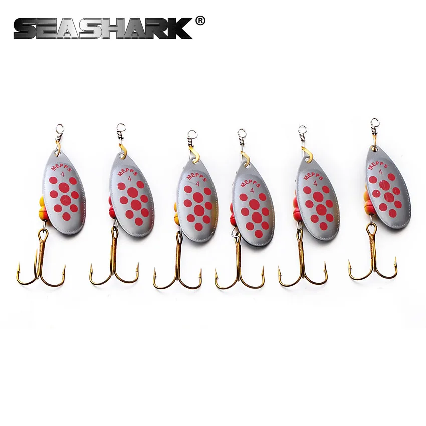 Seshark 5 шт./лот Size1 Size5 рыболовная приманка крючок Спиннер ложка приманки с тройными