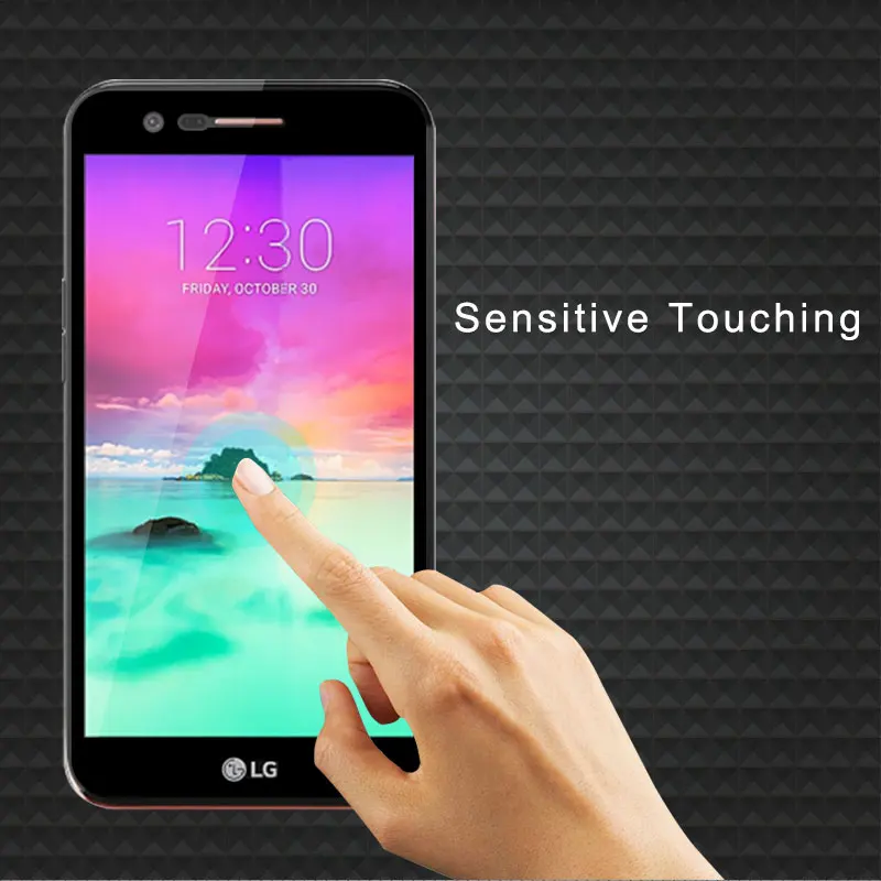 Lovekiss Full Cover Round Curved Edge Tempered Glass For LG K10 2017 X400 M250N K20 plus 5.3inch Screen protector Film Case |