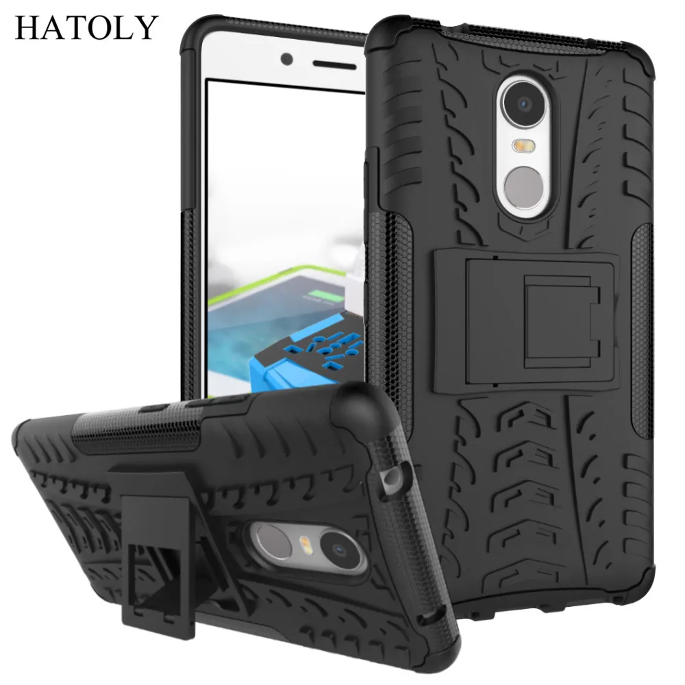

HATOLY sFor Cover Lenovo K6 Note Case Cover K53a48 Armor PC Shockproof Silicone Hard Plastic Case For Lenovo K6 Note with Holder