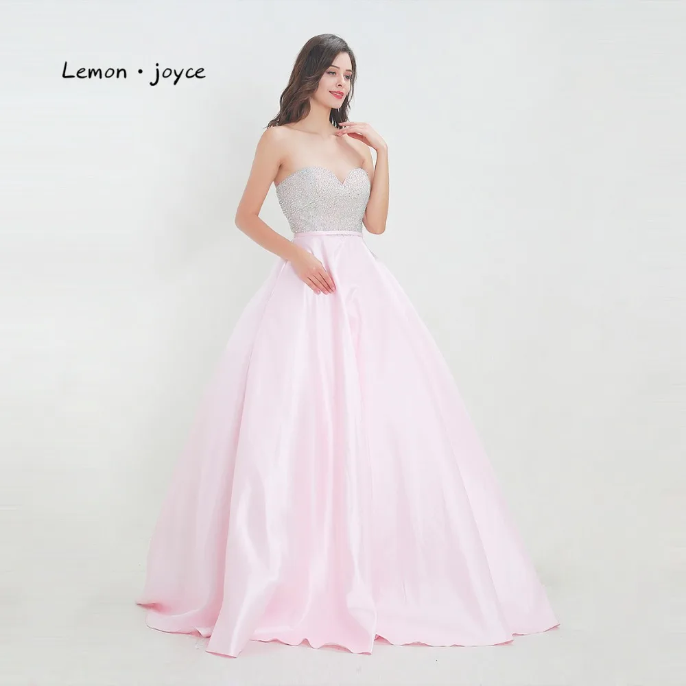 Lemon joyce розовые платья для выпускного вечера 2020 милое платье без рукавов с
