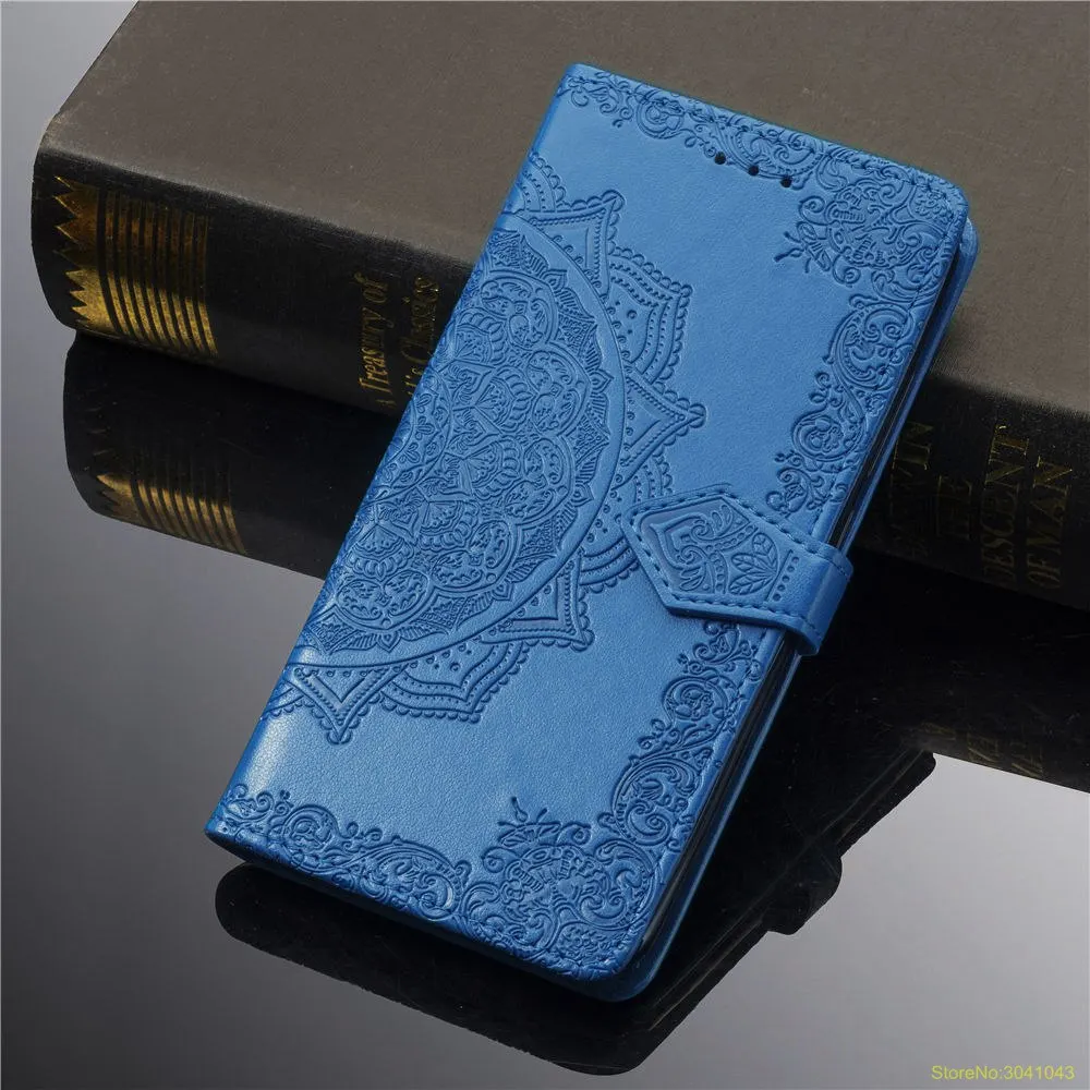 High Quality Mandala Pattern Wallet phone case For Samsung Galaxy J8 Plus 2018 M10 M20 stand Card Slot Cover cases fu'n⟚'s |