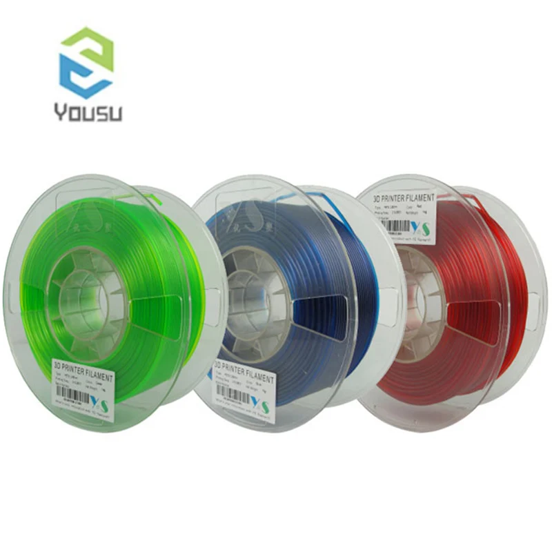 Пластиковый наполнитель YouSu PETG/PLA/PLUS 1 75 мм 0 5 кг/для 3D принтера creality ender 3/pro/v2/anycubic/из