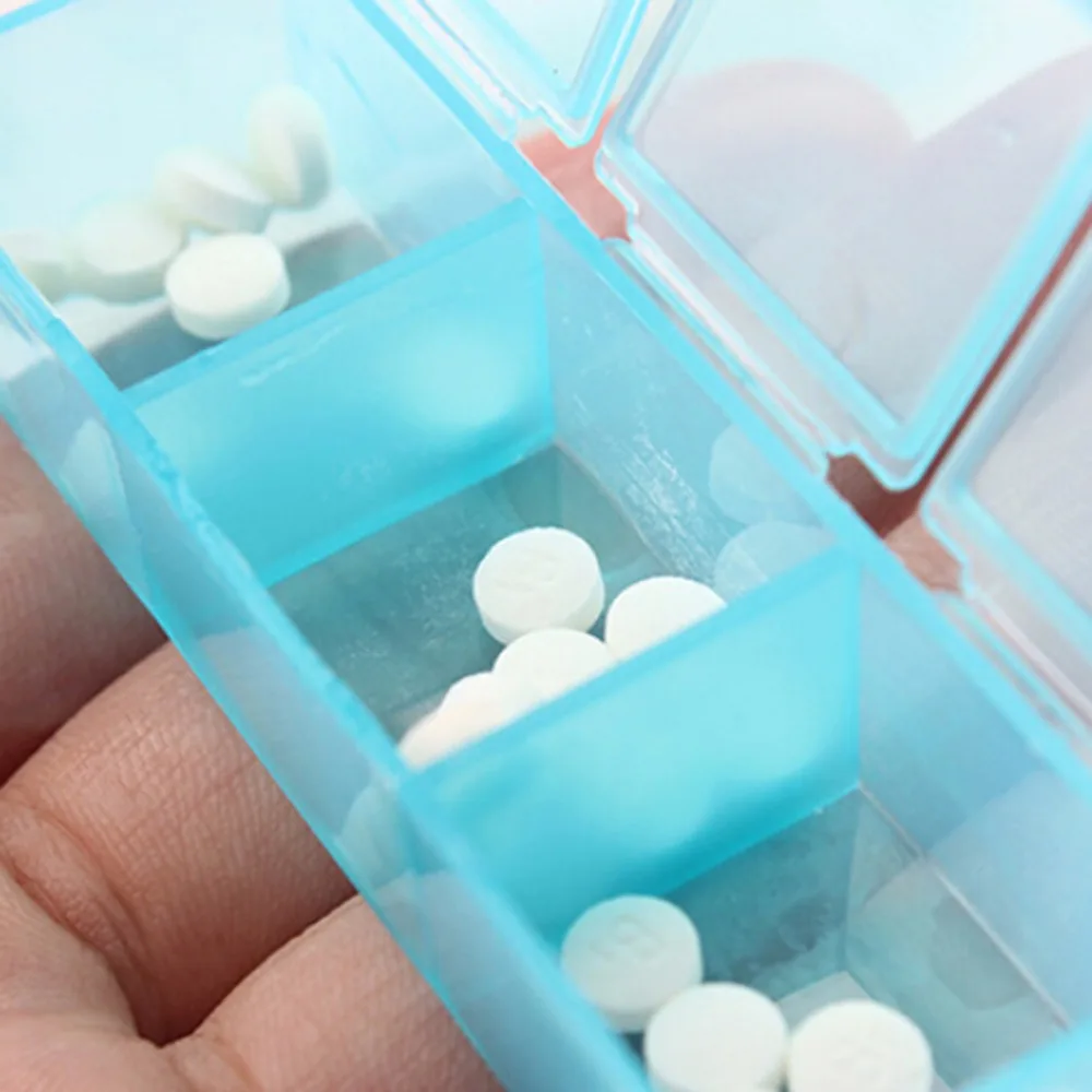 Новый 7 дневный контейнер для таблеток и лекарств диспенсер органайзер чехол с 21