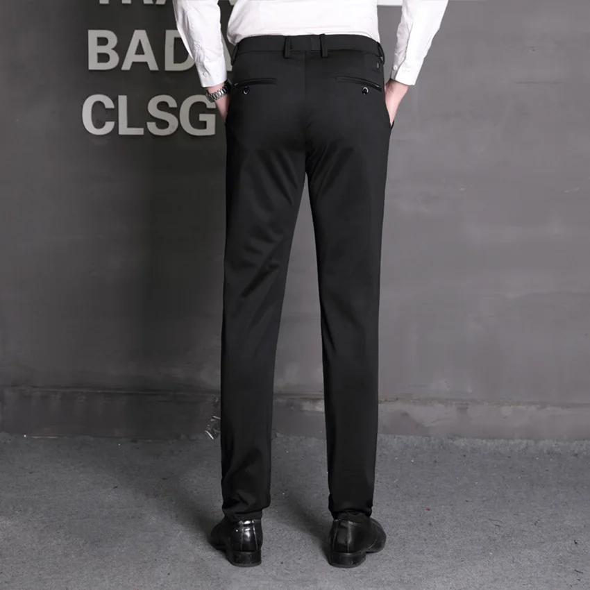 Бренд HCXY 2019 мужские брюки коммерческие умные повседневные строгие облегающие