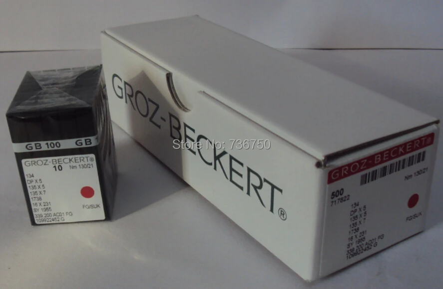 100% Оригинальные швейные иглы Groz Beckert DPX5 Nm 130/21 GB 135X5 / 134 135X7/ 500 | Дом и сад