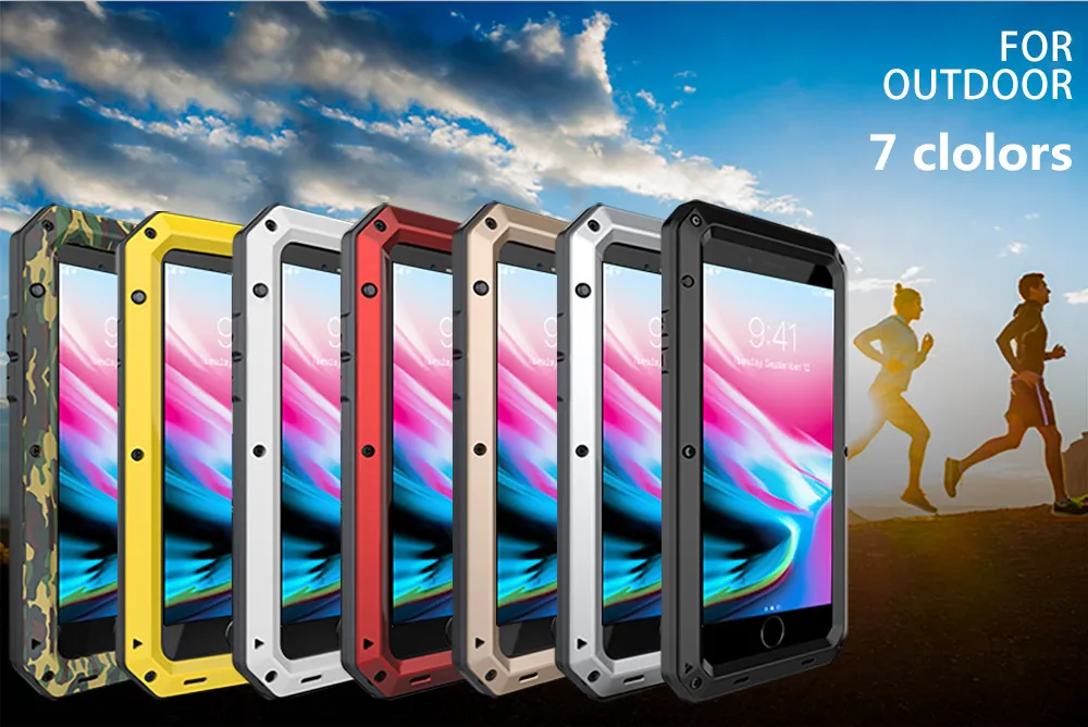 Для iPhone XS MAX XR X 6 6S 7 8 Plus 5S SE 5 Роскошный бронированный металлический алюминиевый
