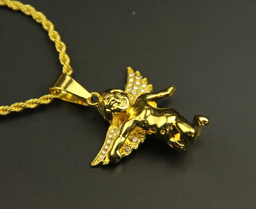 Модные ювелирные изделия разложите крылья и очарование микро Ангел кусок