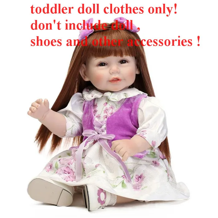 A256 clothes only Новинка 20-23 дюймов Кукла реборн одежда для npk кукла девочка одежда Кукла платье аксессуары DIY Детская кукла-реборн игрушки для детей - Цвет: A256 clothes only