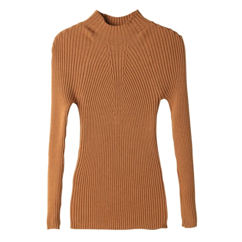 Autumn Winter New Women Sweaters Turtleneck Pullovers Long Sleeve Casual Solid Female Slim Knitted | Женская одежда