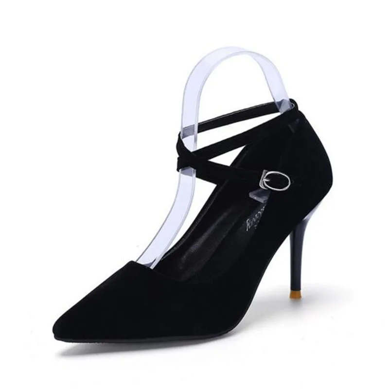 Sexy Women Fashion Shallow Mouth Single Shoes Pumps Grind Arenaceous Leather Spring Casual Cross-tied Platform Super Heels | Обувь