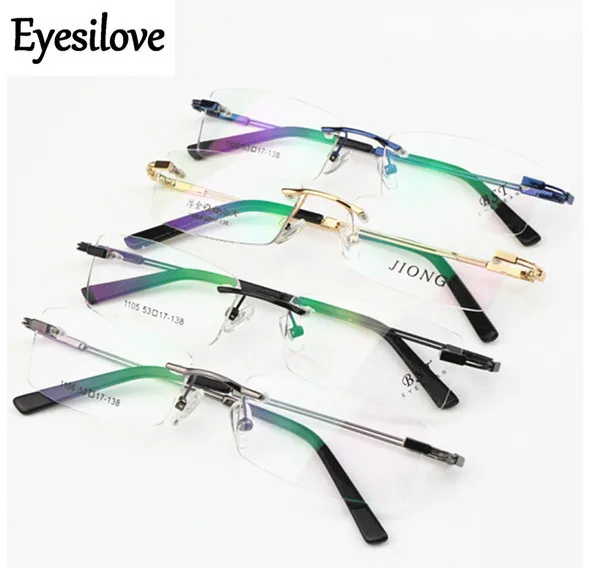 Eyesilove розничная продажа 1 шт. гибкие оптические очки без оправы из титанового