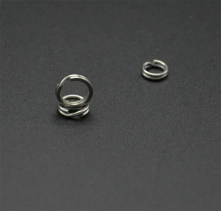 Castfun 100pcs/lot Stainless Steel Split Rings For Hard Bait Minnow Crank Stik Popper &amp Metal Jig Fishing lures | Спорт и