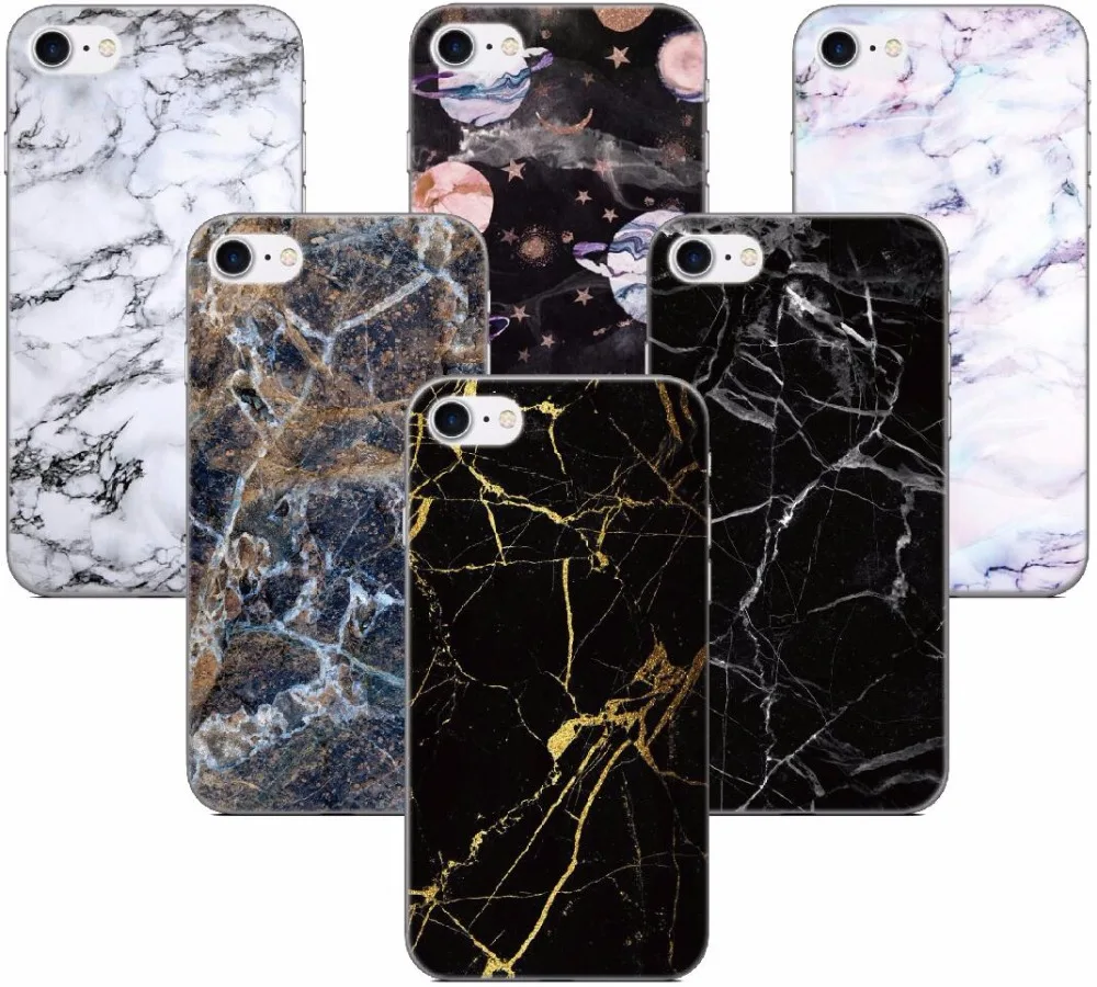 Fundas iPhone х ТПУ мягкий силиконовый черный чехол под мрамор для Wiko вид 4 2 Go XL U Feel Lite