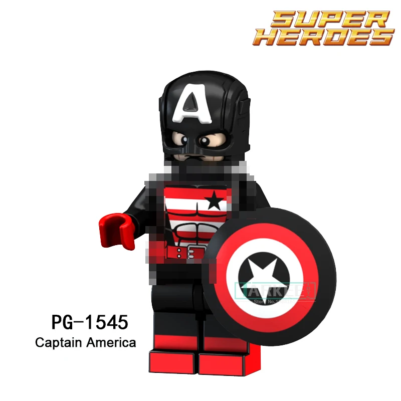 8 шт./компл. строительные блоки Super Heroes Hawkeye Ugly Капитан Америка Человек паук