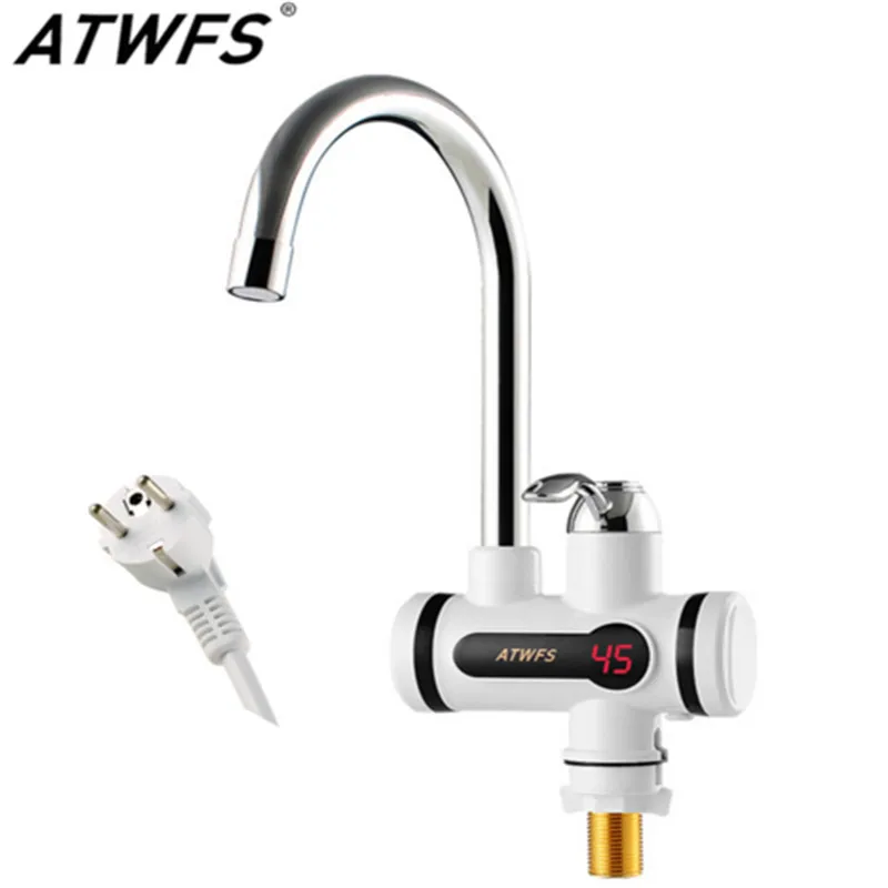 Electric Tankless Hot Water Tap Instant Hot Water Heater Heating Faucet  Instantaneous Water Heater for Kitchen and Bathroom