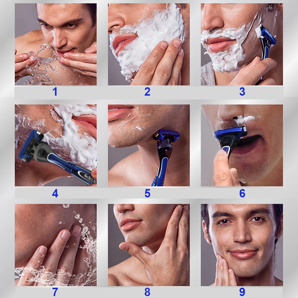 Набор бритвенных станков SCHICK Exacta 2 одноразовые для мужчин витамин Е 10 шт|mens razor