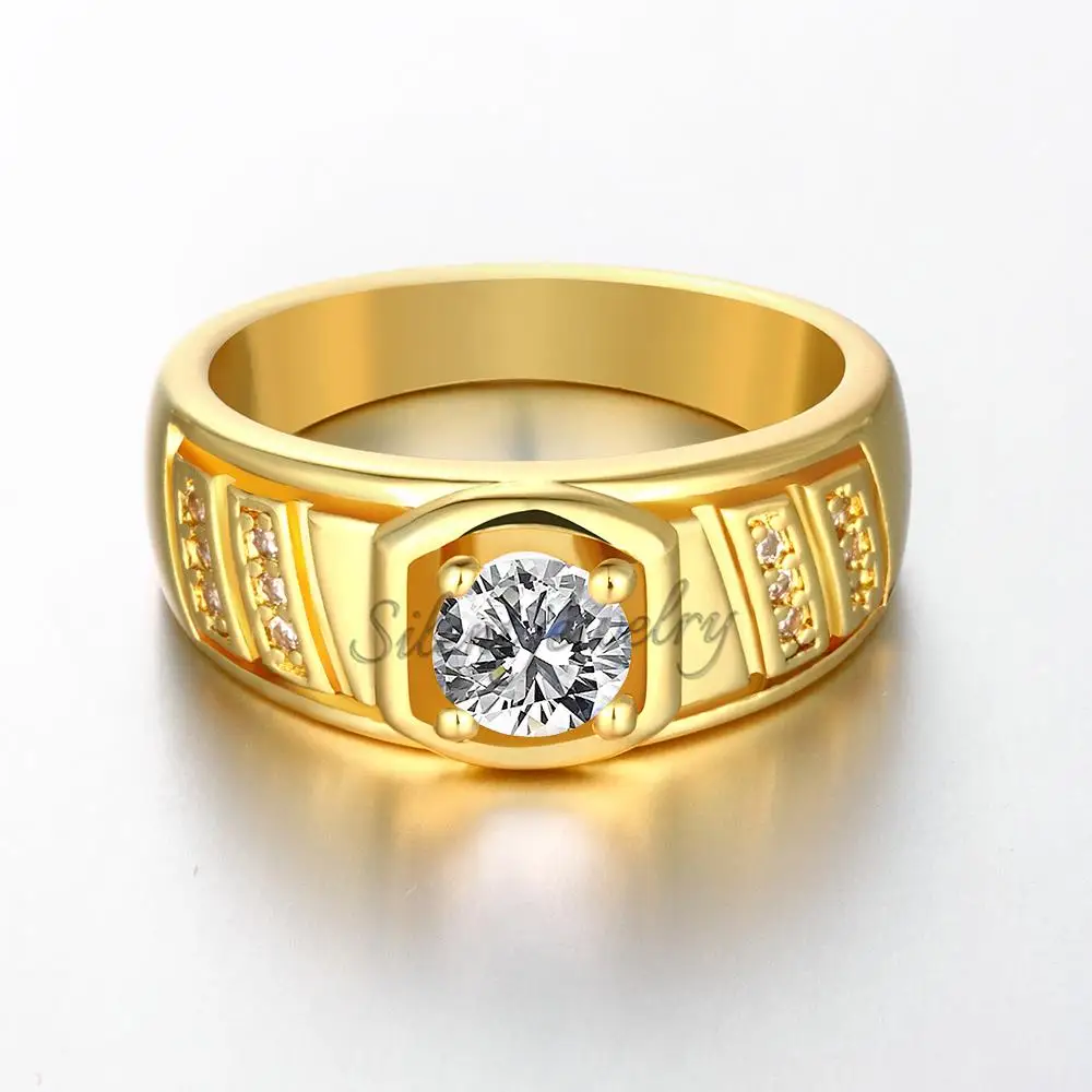 R127-B-8 High Quality Nickle Free Antiallergic New Fashion Jewelry 18K Plated zircon Ring | Украшения и аксессуары