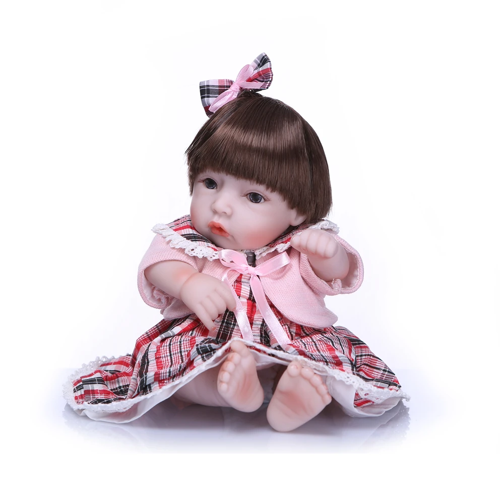 Кукла реборн Мягкая силиконовая NPKCOLLECTION Реалистичная кукла-младенец маленькая