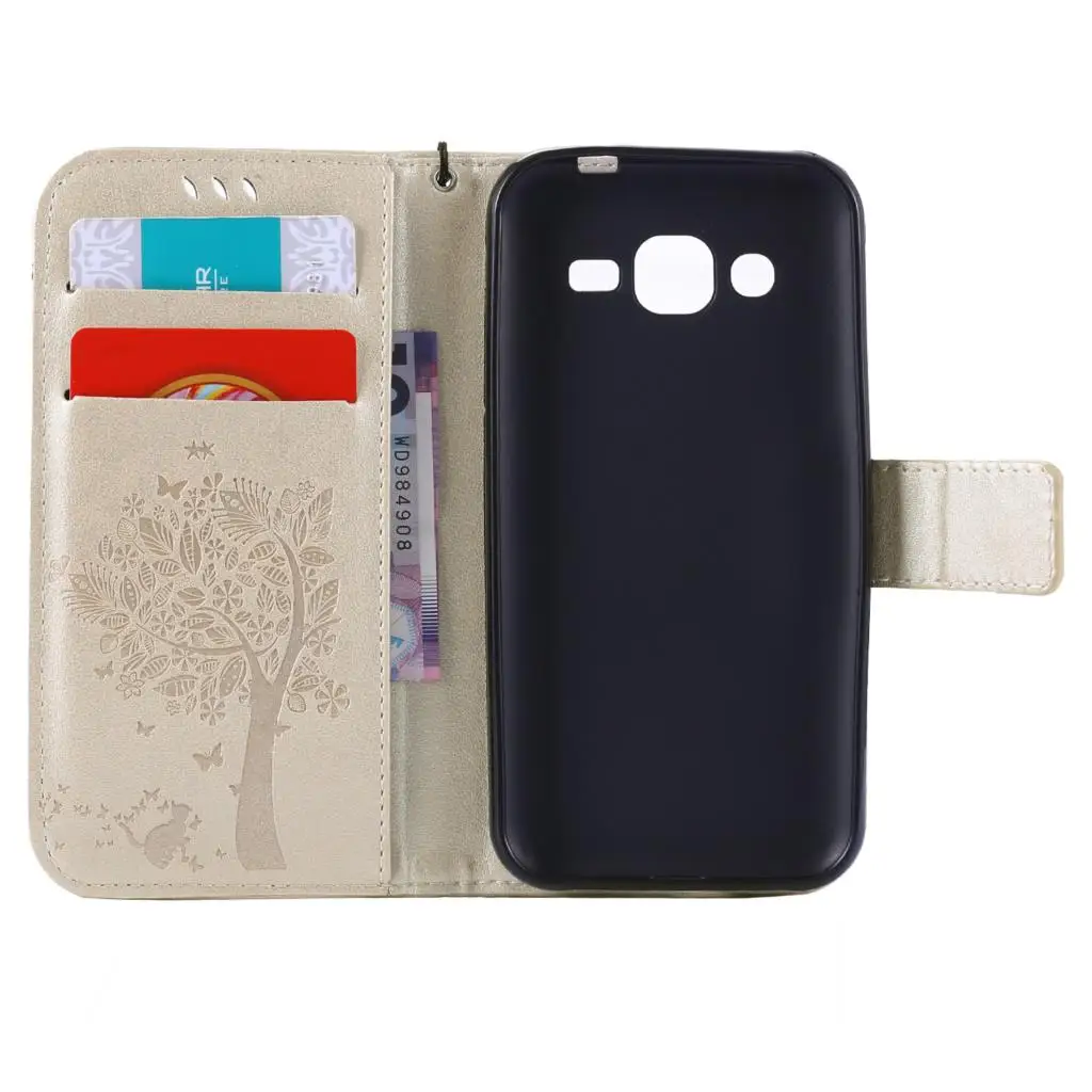Флип кейс для Samsung J2 J 2 2015 J200 SM J200F J200BT J200G чехол телефона кожаный J200H/DS сумка|case for