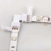 5 шт./лот &quotL&quot форма 4PIN разъемы для светодиодной ленты 10 мм 8