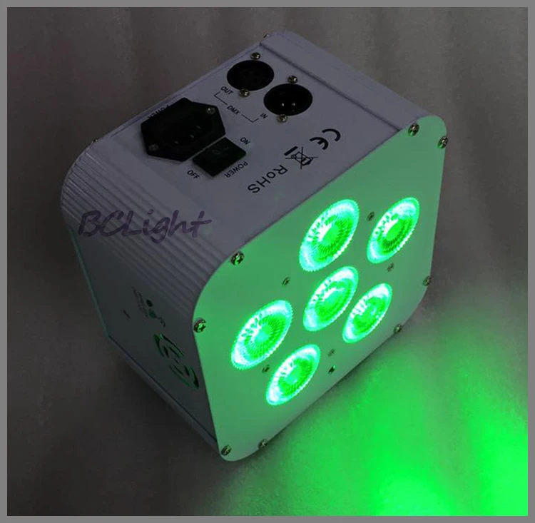 8XLOT беспроводной Dmx Par Can с батареей 6 шт. 18 Вт в 1 Светодиодные Uplights RGBWA + УФ высокая