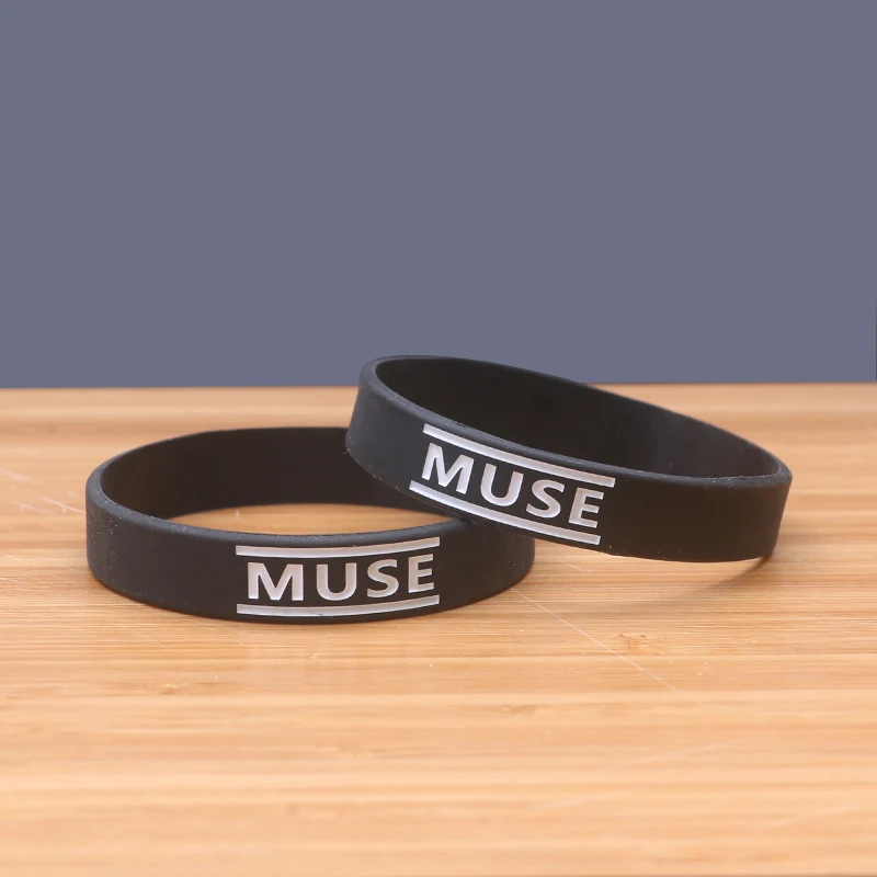 Высокое качество MUSE рок полосовые силиконовые браслеты хип хоп звезда кремния
