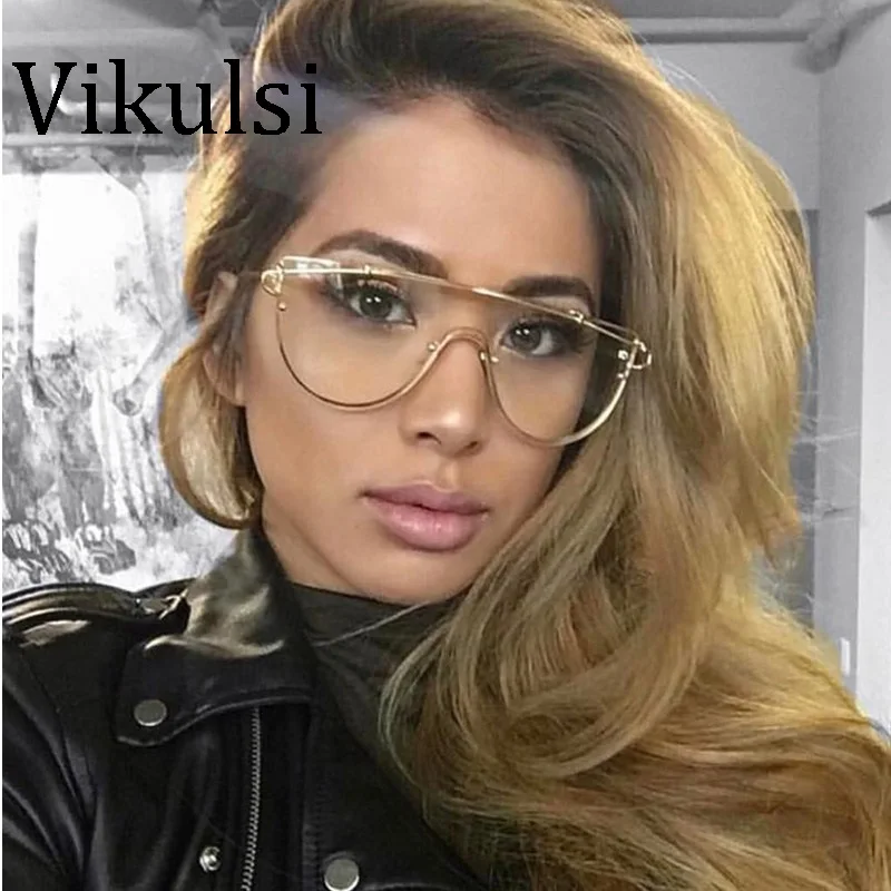 Женские Винтажные Солнцезащитные очки кошачий глаз UV400 большие прозрачные