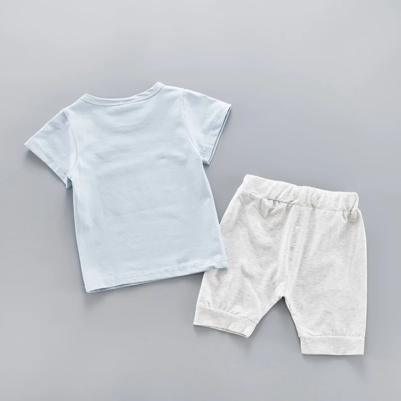 Kids Clothes Sets Summer Boys and Girls T-shirts Shorts Baby Cartoon Small Eyes Short-sleeved Two-piece Suits |