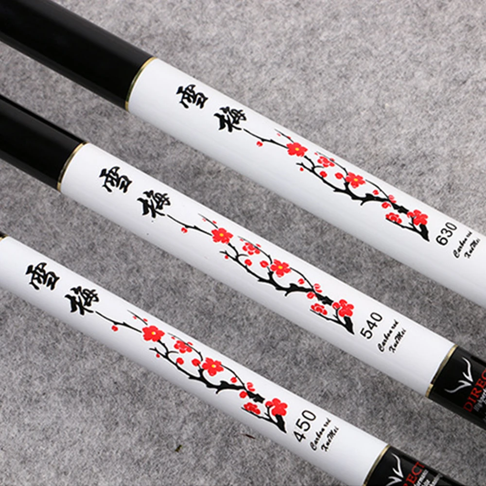 Carp Fishing Rod Stream Pole Carbon Fiber Hard Ultra-light 3.6-7.2M Hand Telescopic | Спорт и развлечения