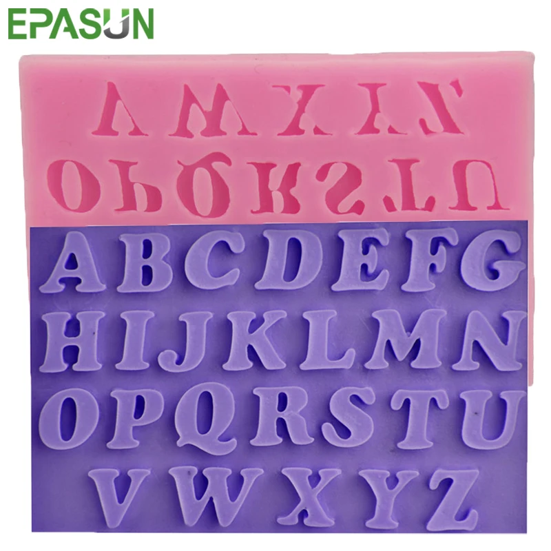 EPASUN английская буква помадка молд мыло силикон для изготовления 3D самодельных