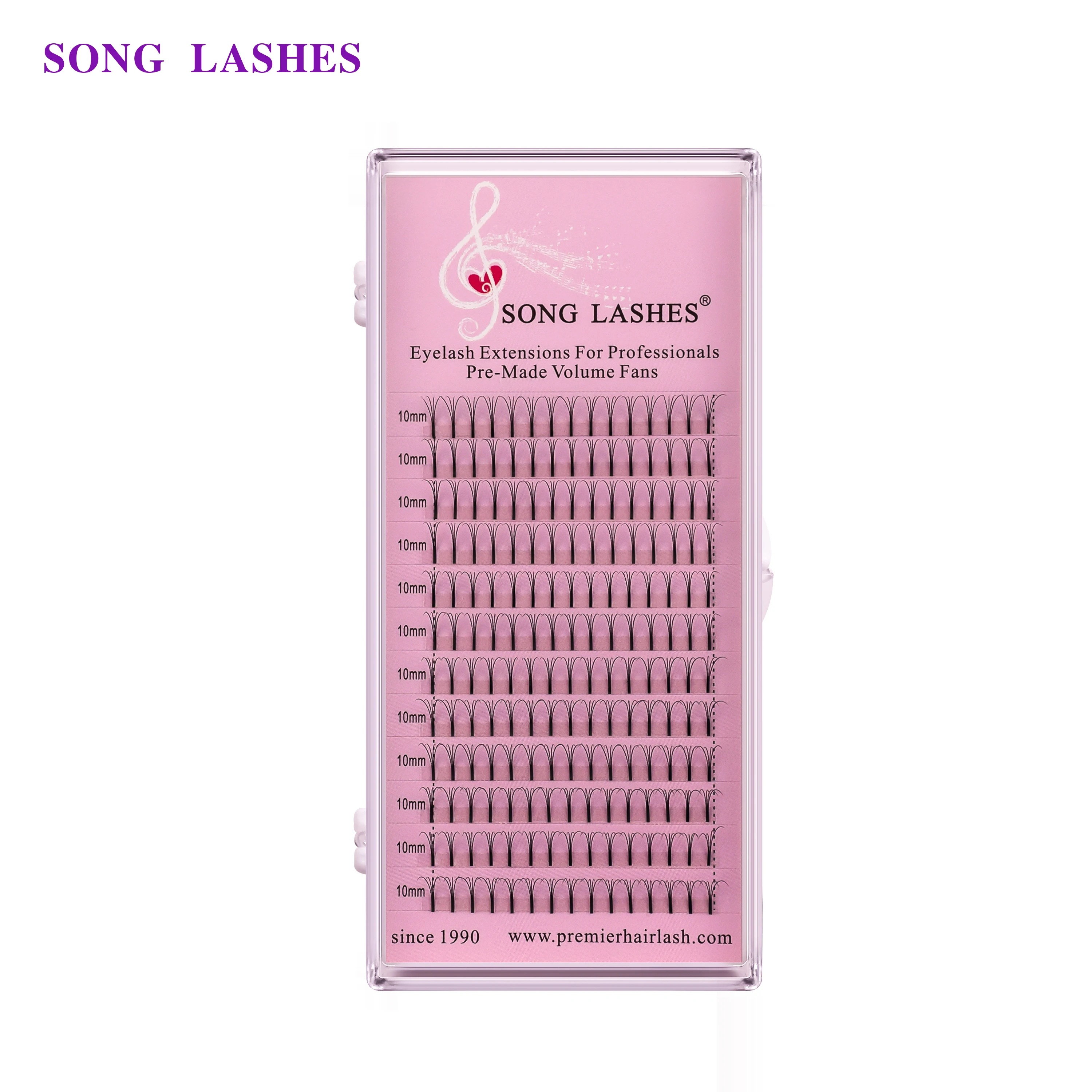 SONG LASHES 0.07 0.10mm thickness High Quality Pre-fanned 2D 3D 4D 5D Volume Lashes Eyelash Extension pre made fans