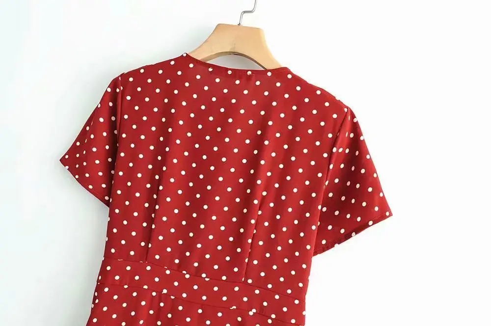 Self-portrait sukienka 2019 women's summer fresh fashion lace dress ladies polka dot lapel Vestidos | Женская одежда