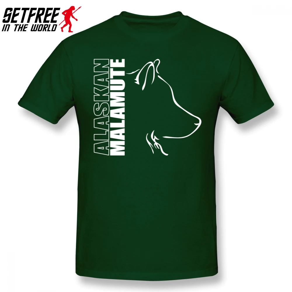 Alaskan Malamute Dog Мужская футболка хипстер Camiseta Masculina большие хлопковые футболки с