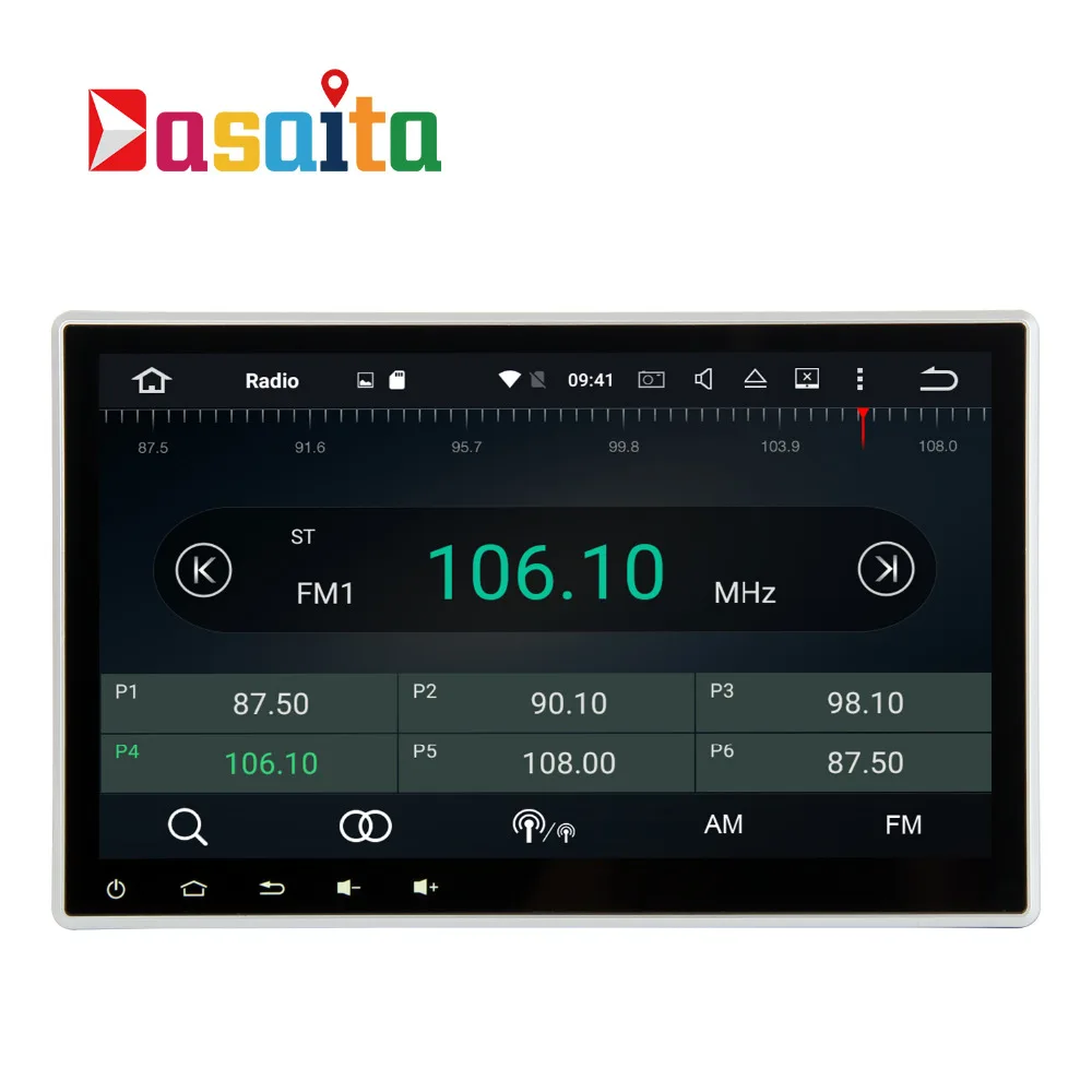 Dasaita 6 0 &quotAndroid 10 2 DVD плеер автомобиля для din универсальный автомобиль с Octa core ГБ + 32