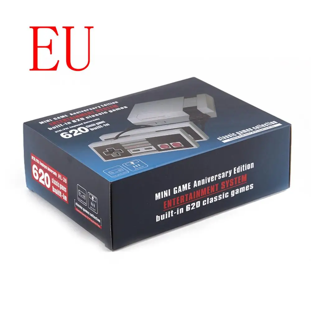 Белый Игровая консоль MINI NES, Классическая Ретро портативная игровая консоль, 620 игр, поставляется с оригинальным геймпадом, семейные детские игрушки - Цвет: Белый