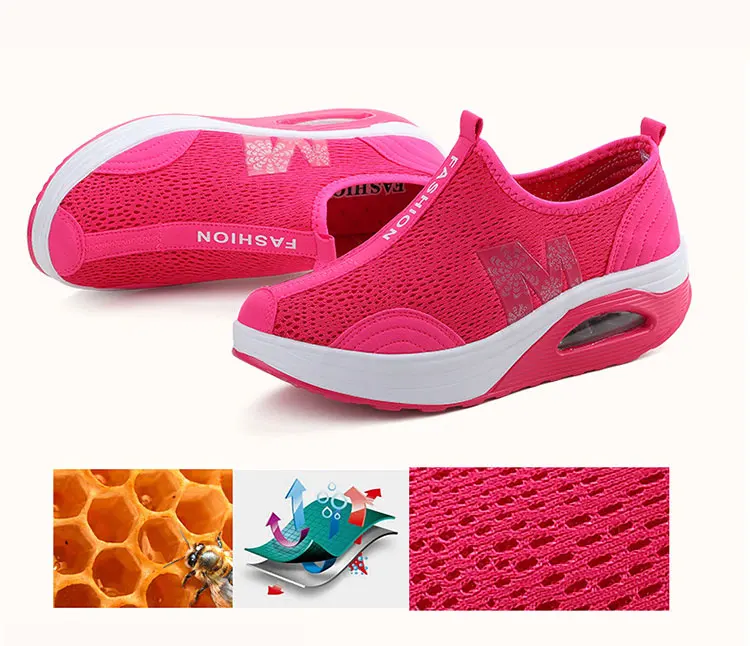 MWY/Женская здоровая обувь для фитнеса; zapatillas mujer Deportiva; дышащие кроссовки на платформе для похудения; женская спортивная обувь