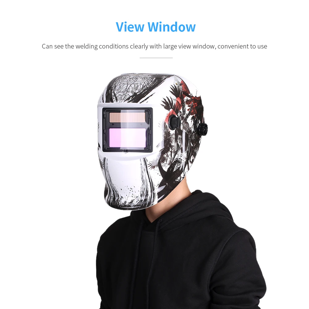 Шлем сварочный промышленный с автоматическим затемнением на солнечной батарее